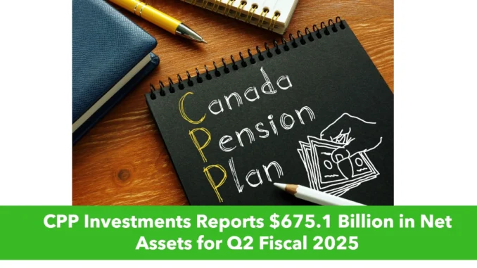 CPP Investments Reports $675.1 Billion in Net Assets for Q2 Fiscal 2025