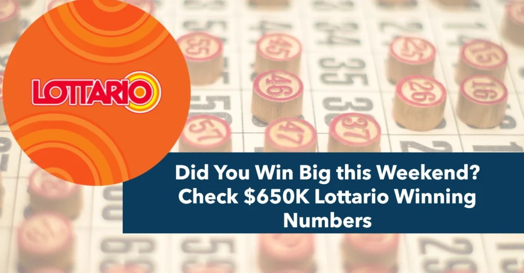 Did You Win Big this Weekend? Check $650K Lottario Winning Numbers