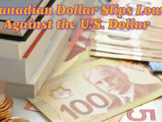 Canadian Dollar Slips Lower Against the U.S. Dollar